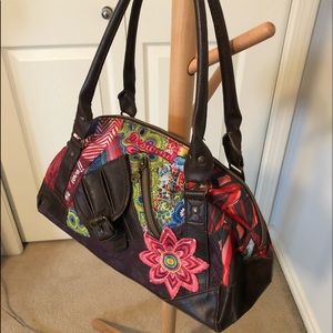 Desigual colourful vegan leather embellished purse